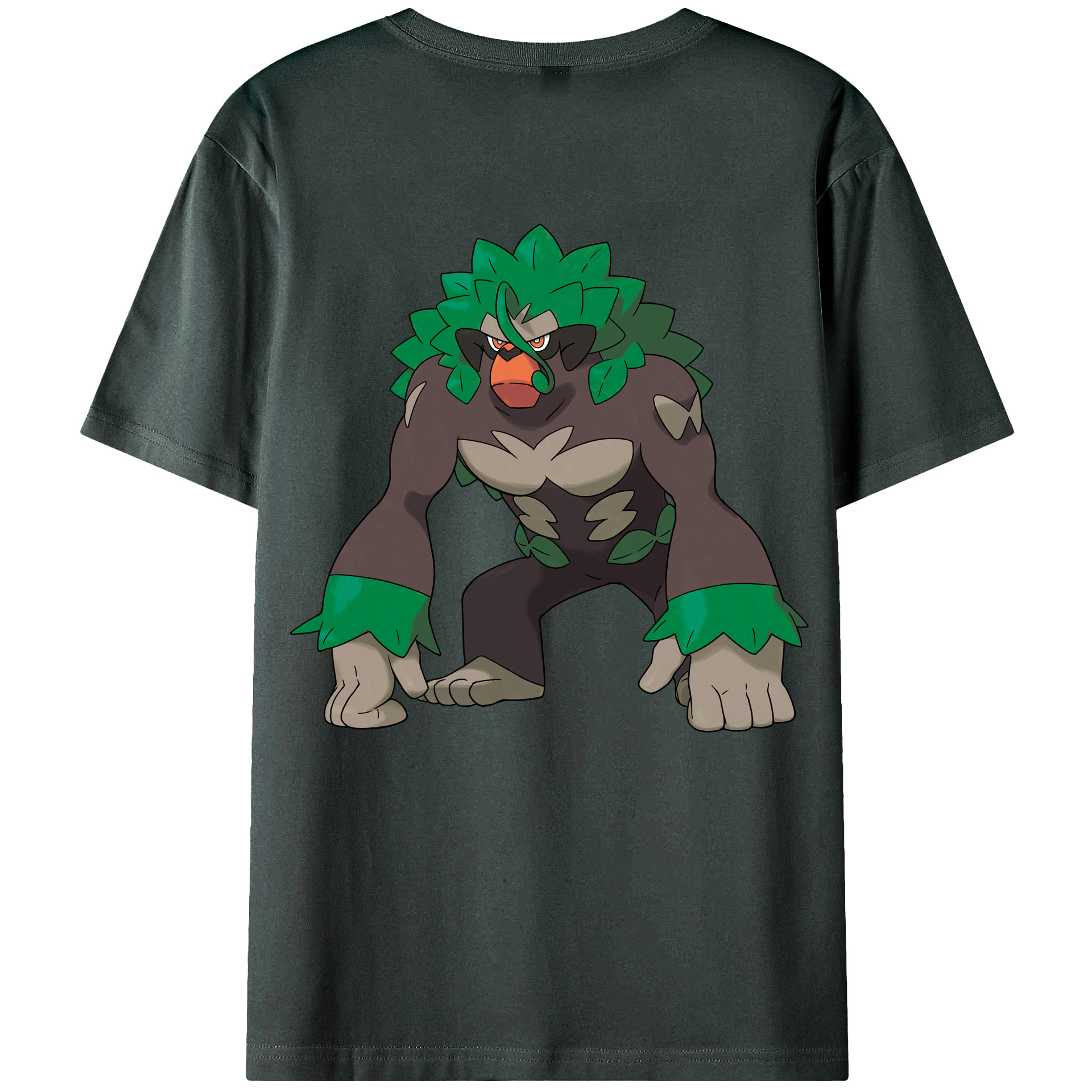 （画像用） ポケットモンスター Pokémon 綿100％ メンズ半袖Tシャツ（バックプリント） 通気性